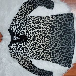 Susan Graver leopard print blouse